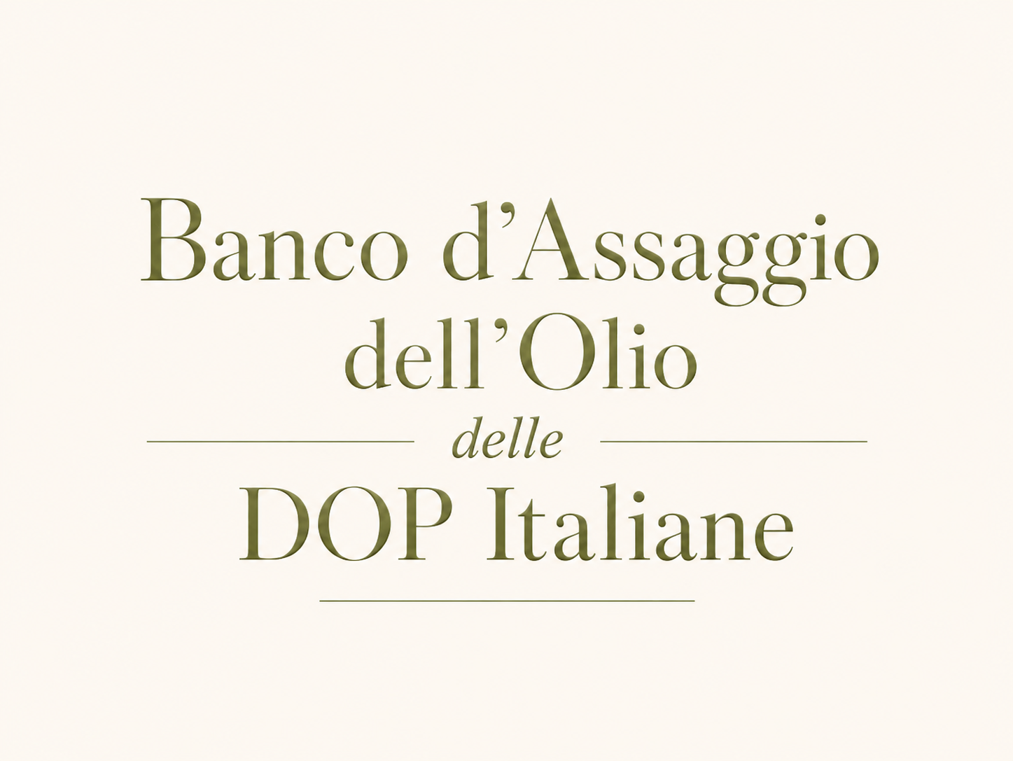 Banco d'Assaggio dell'Olio delle DOP Italiane